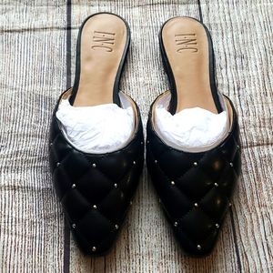 INC International Concepts Zafirap Quilted Mules size 8.5M